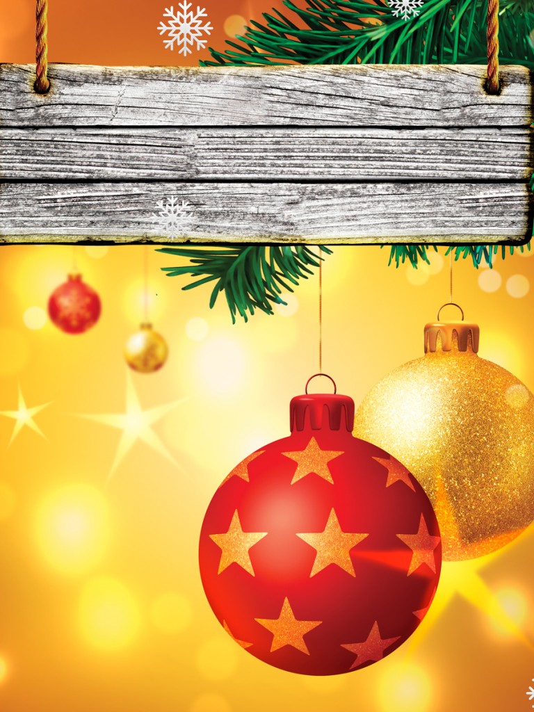 Christmas Flyer Background Non retina IPad Wallpaper 