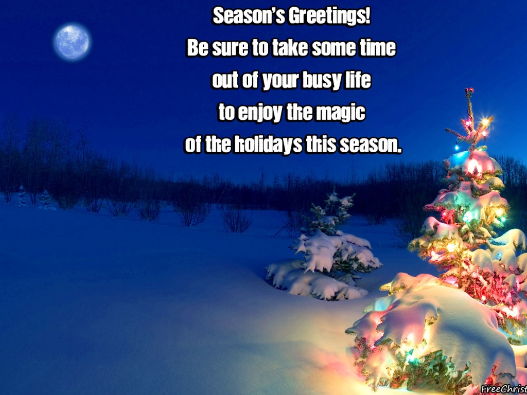 Christmas Seasons Greetings 1024x768 Wallpaper