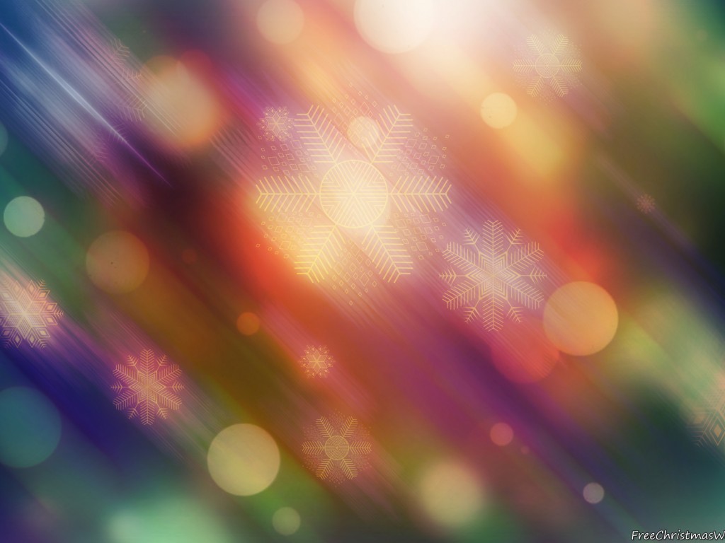 Christmas Winter HD Lights 1024x768 - Wallpaper