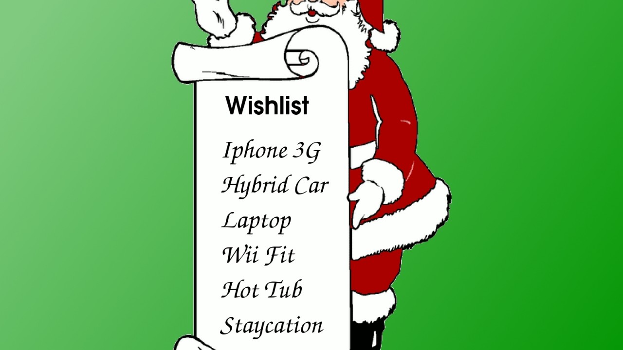 Xmas Santas Wishlist
