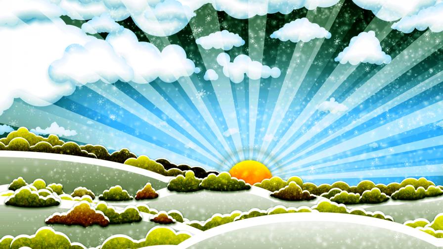Christmas Frost Scene