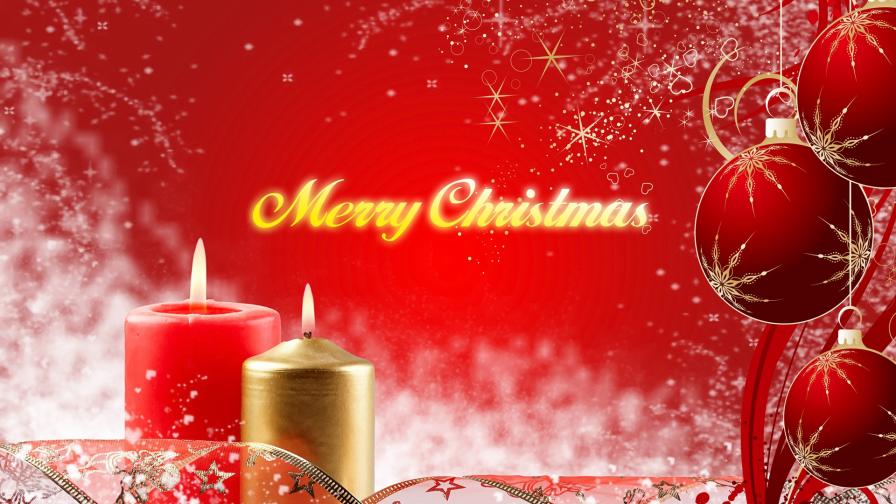 Merry Christmas Candles