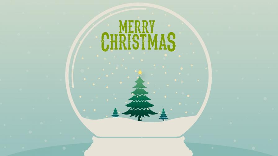 Merry Christmas Snow Globe