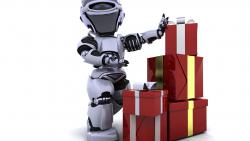 Robot With Christmas Presents