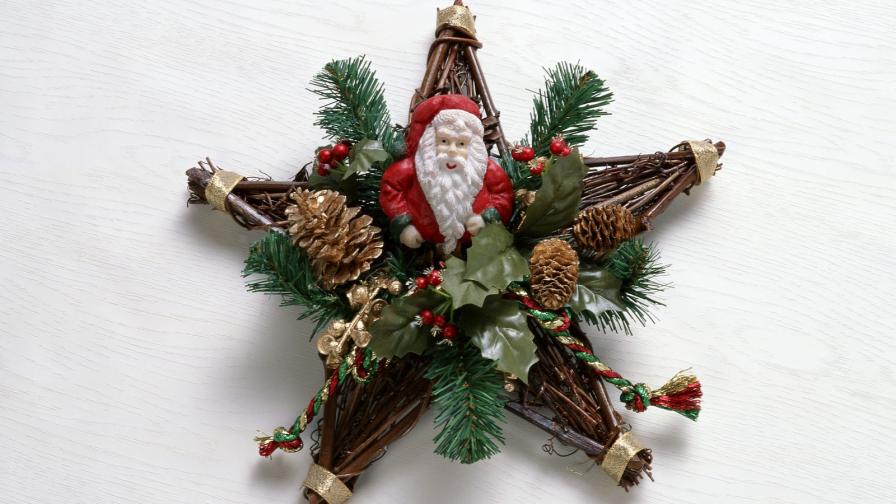 Santa Claus Xmas Wreath
