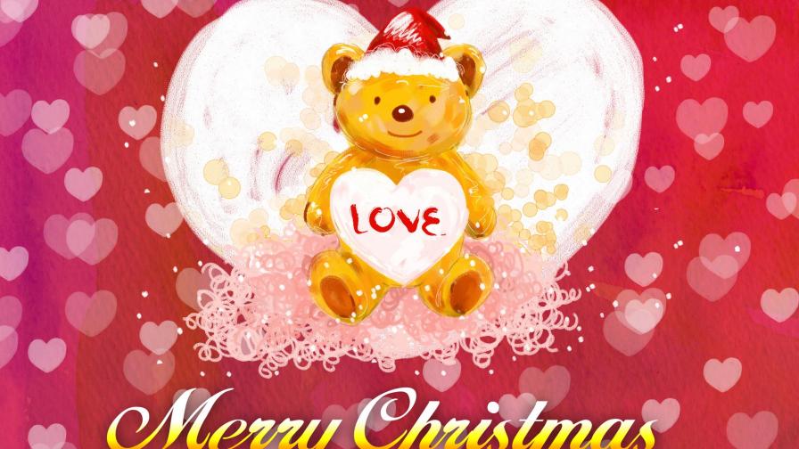 Teady Bear Xmas Card