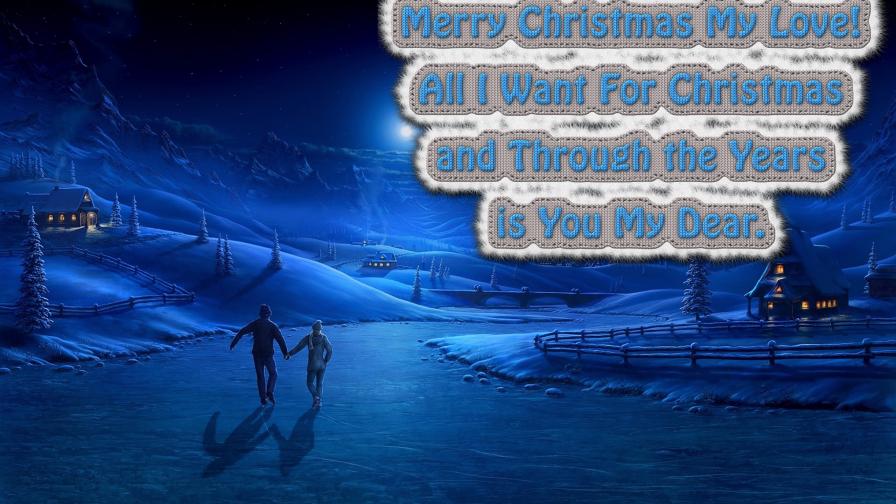 Merry Christmas My Love Postcard